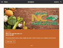 Tablet Screenshot of ncagr.gov